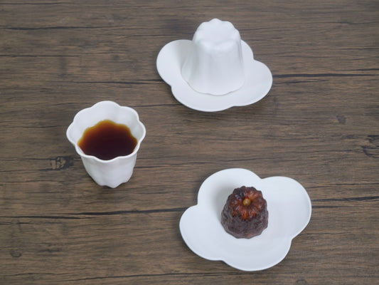 Kasumi Fujimura Canele Teacup and Saucer Set
