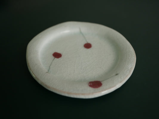 Shigaraki-ware Cherry Saucer Plate