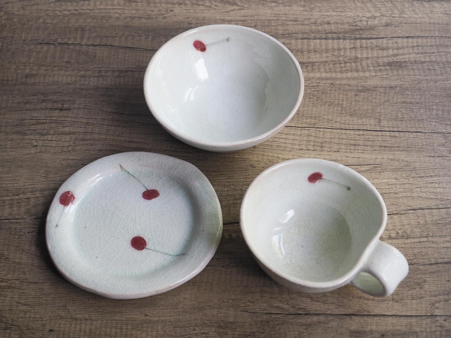 Shigaraki-ware Cherry Mug