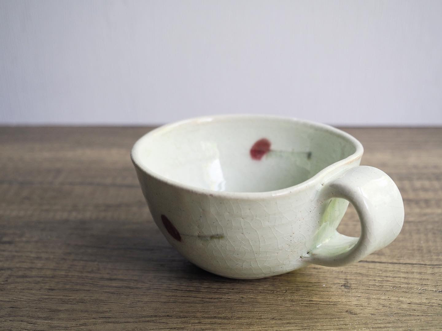 Shigaraki-ware Cherry Mug