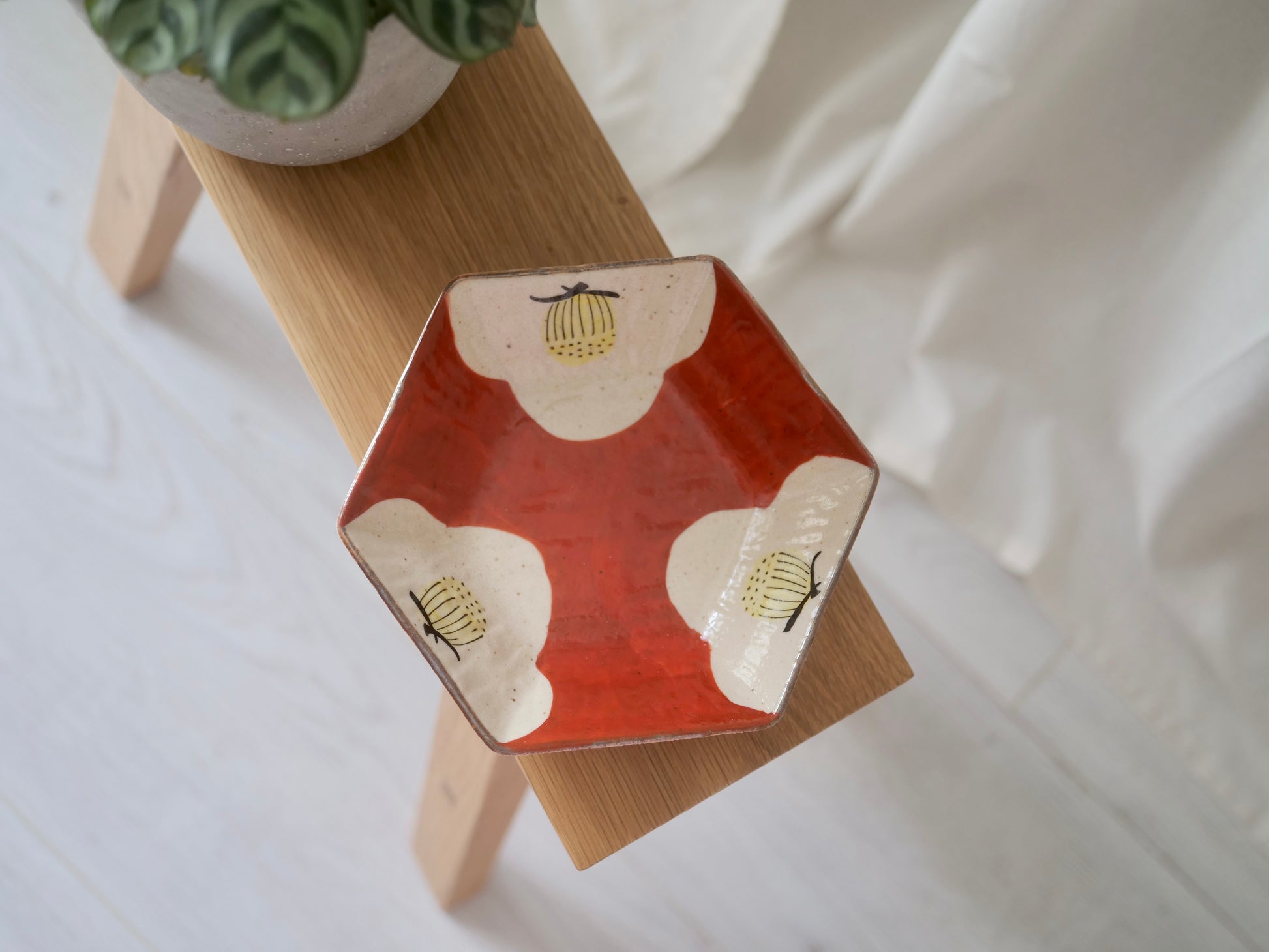 Hexagon Camellia Bowl