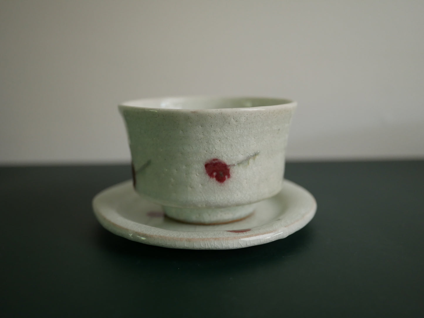 Shigaraki-ware Cherry Saucer Plate