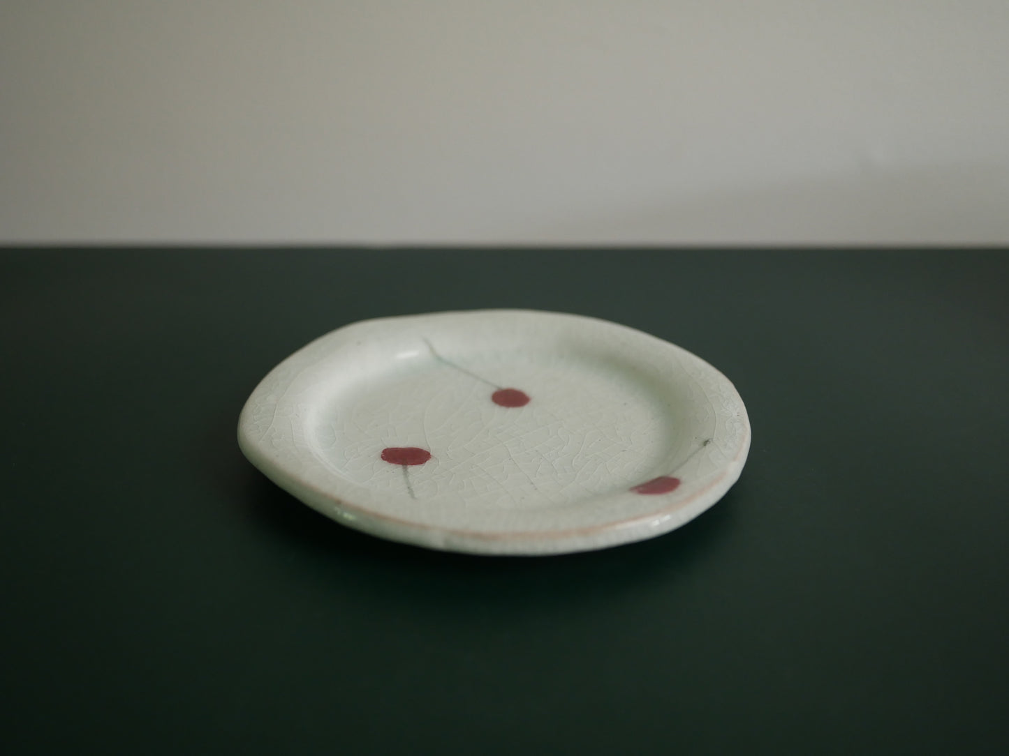 Shigaraki-ware Cherry Saucer Plate